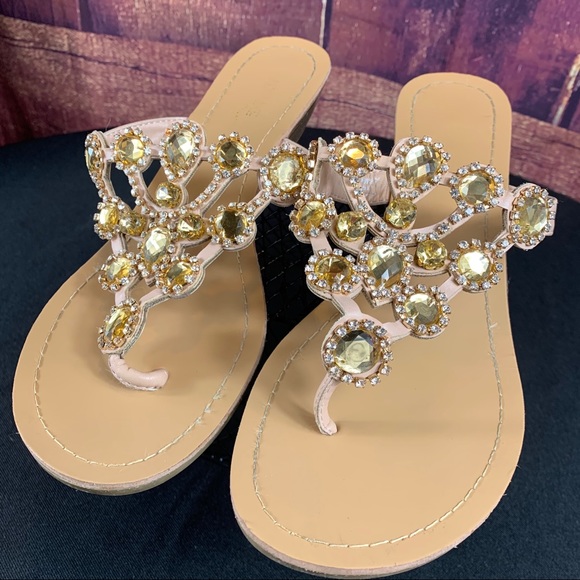 MADELINE STUART Gemstone & Rhinestone Sandals - Picture 6 of 12